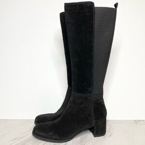 New! Naturalizer Brent Black Suede Tall Boot 8 1/2 M